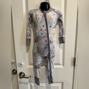 Bamsies Bamboo Convertible Pajamas Rock Climbing Print